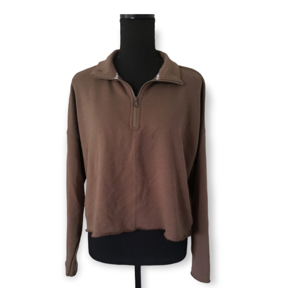 American Eagle cropped 1/2 zip sweater - Picture 1 of 4